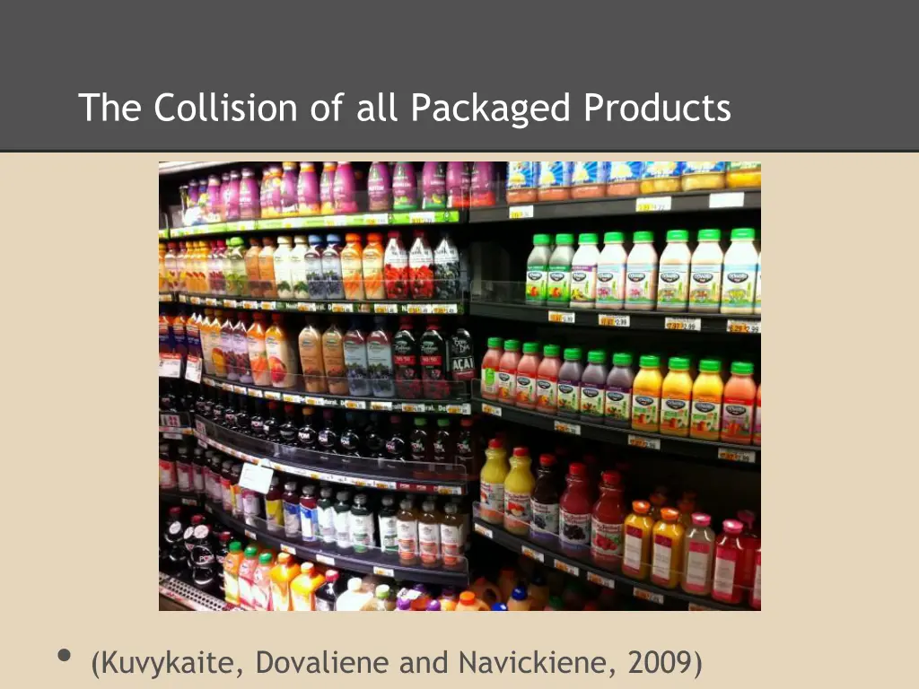 the collision of all packaged products