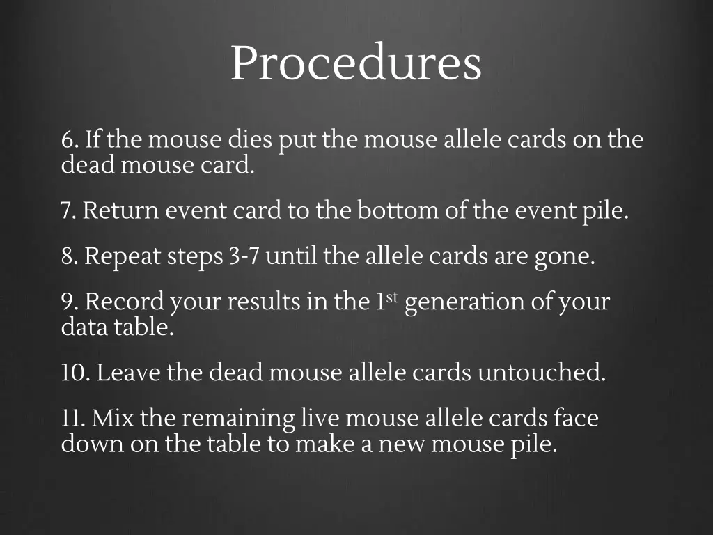 procedures 1