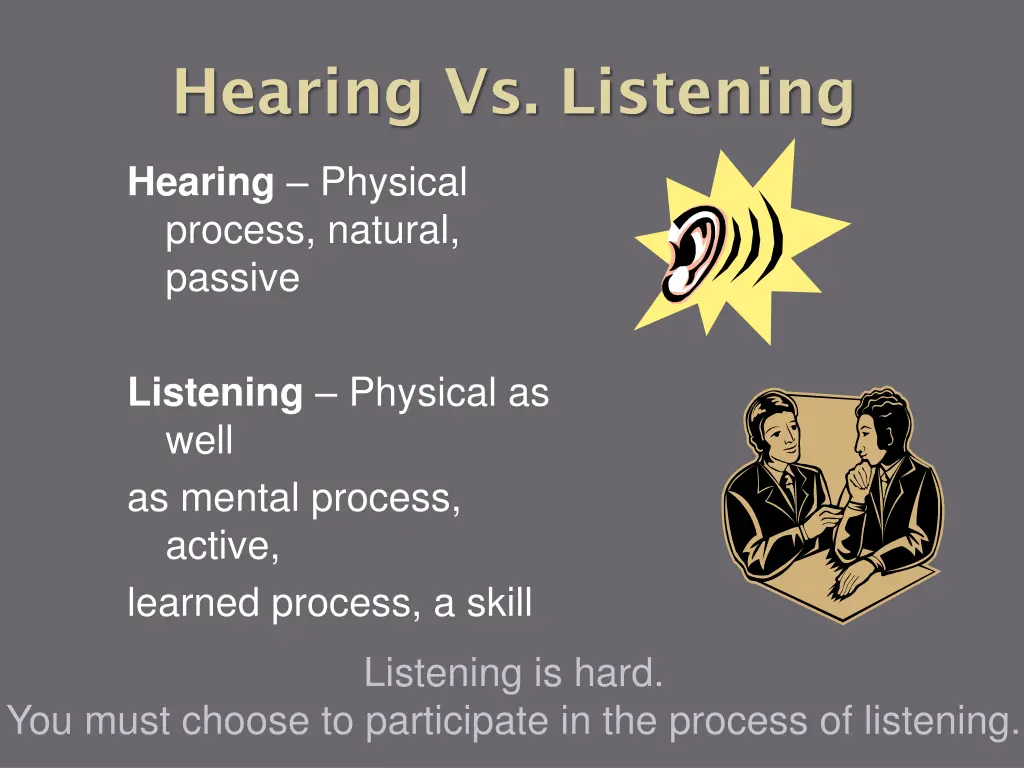 hearing vs listening