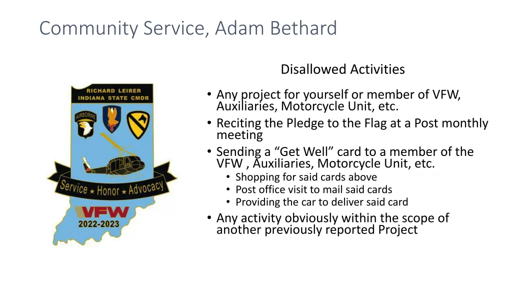 community service adam bethard 6