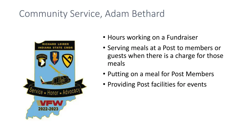 community service adam bethard 8