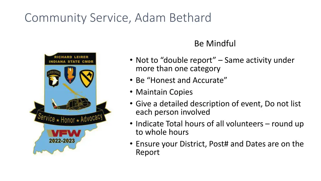 community service adam bethard 9