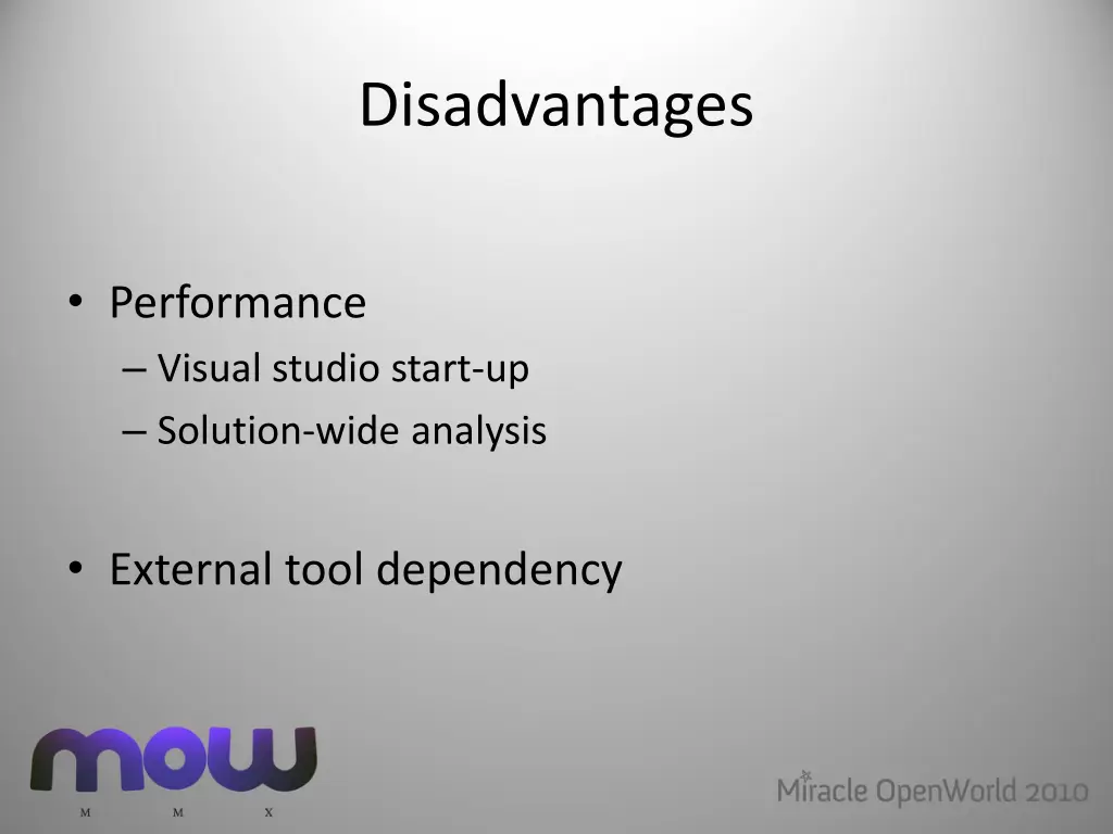 disadvantages