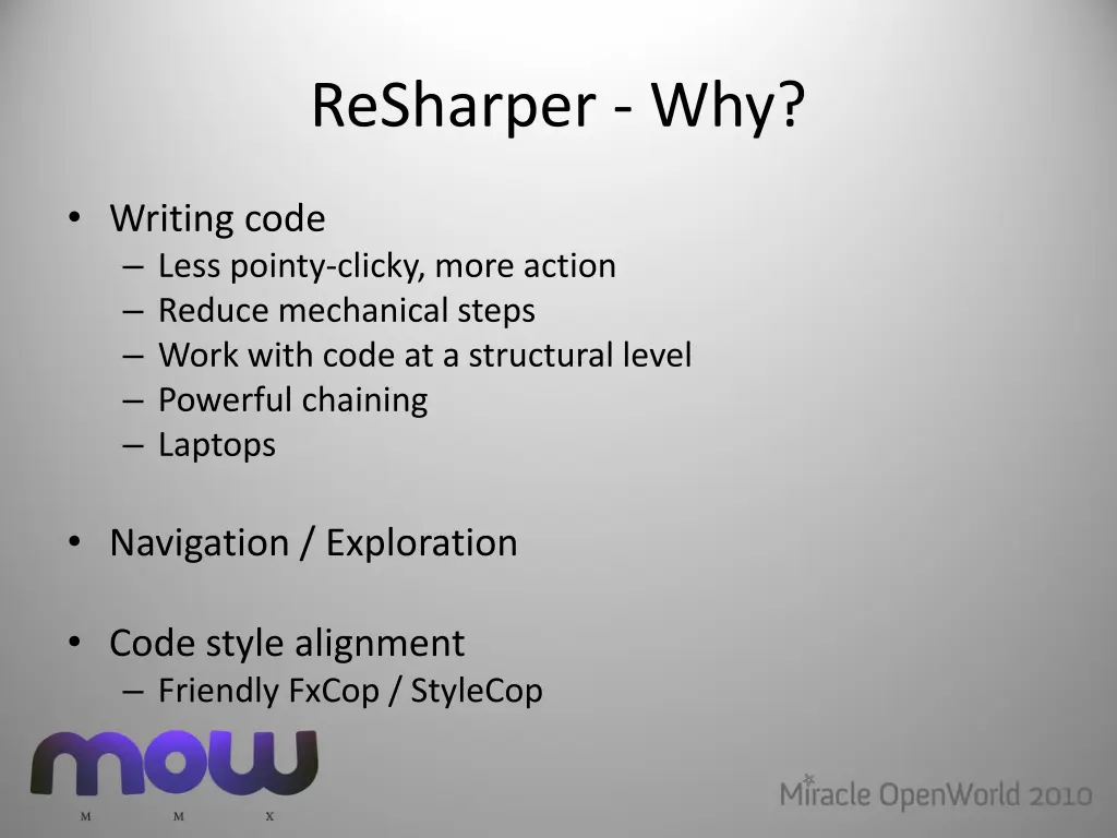 resharper why