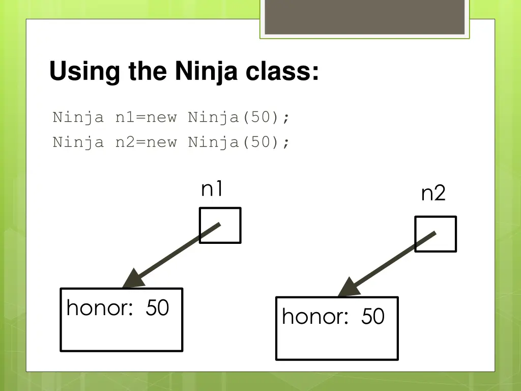 using the ninja class