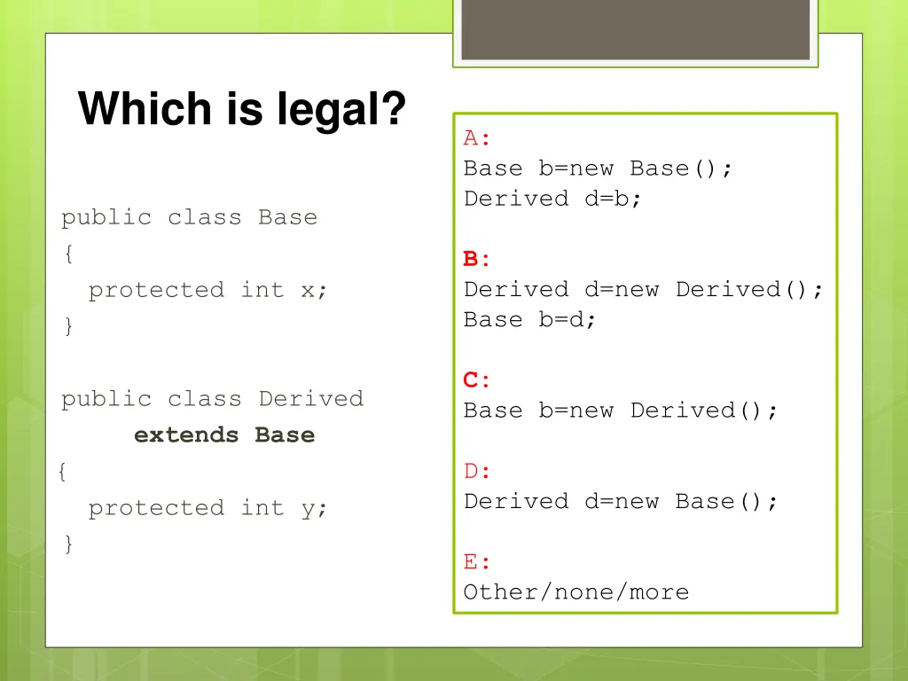 which is legal