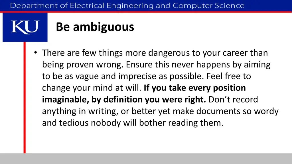 be ambiguous