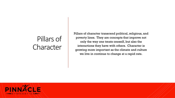 pillars of character transcend political