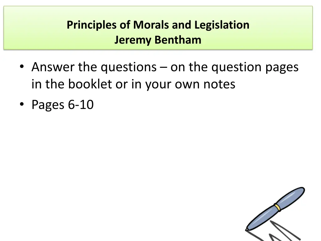 principles of morals and legislation jeremy