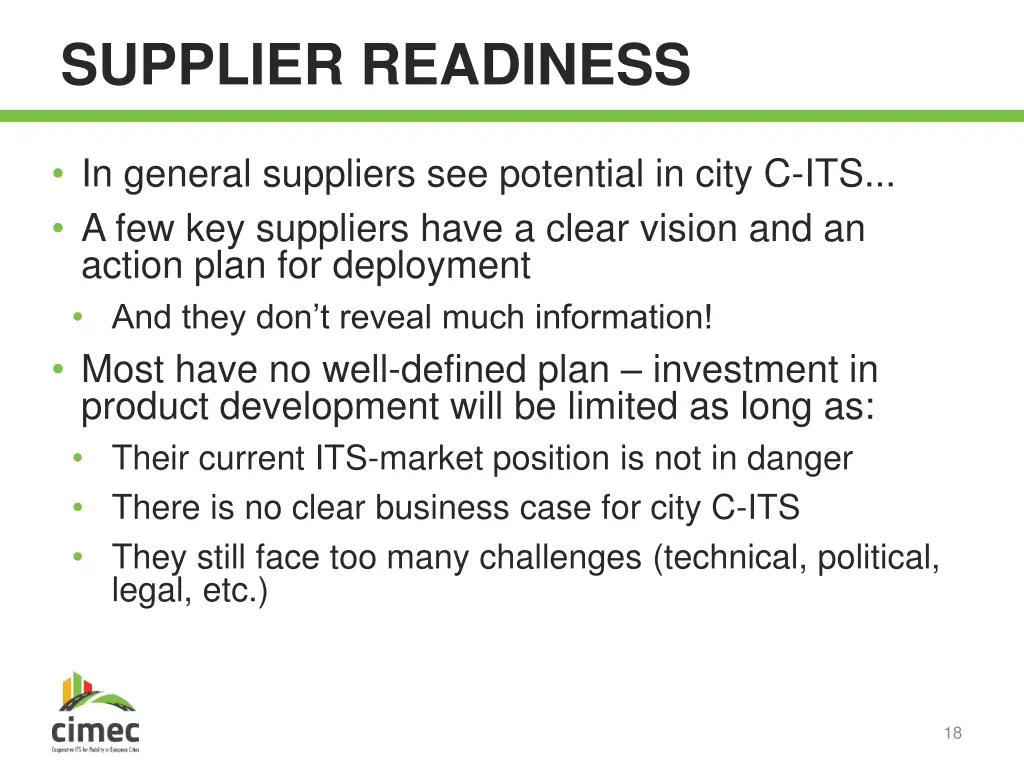 supplier readiness