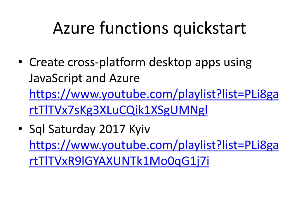 azure functions quickstart