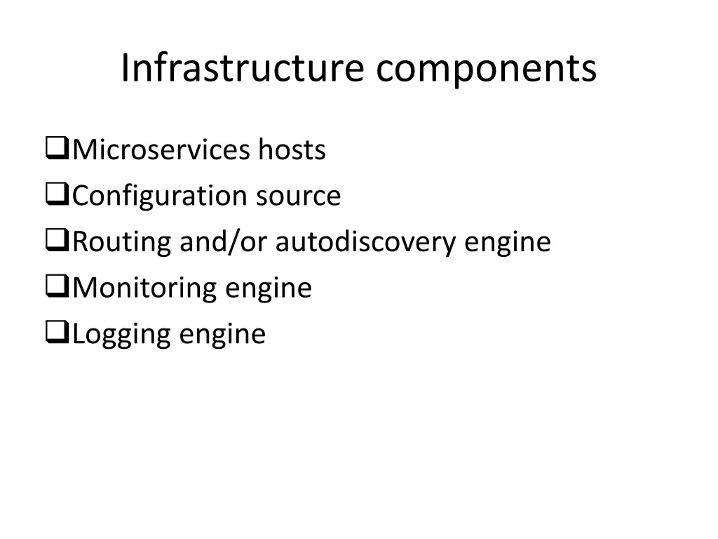 infrastructure components