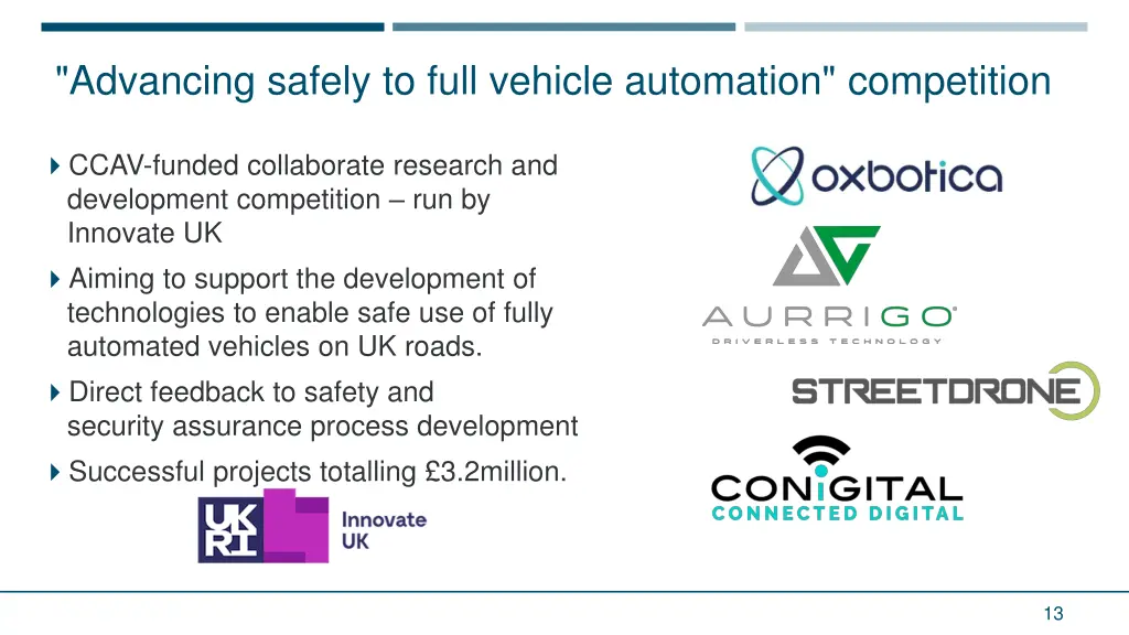 advancing safely to full vehicle automation