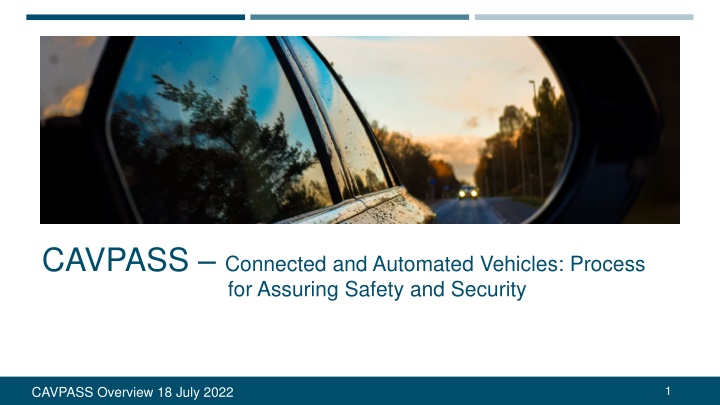 cavpass connected and automated vehicles process