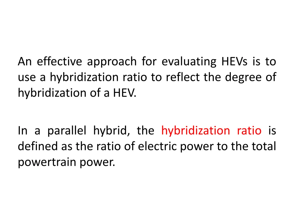 an effective approach for evaluating hevs