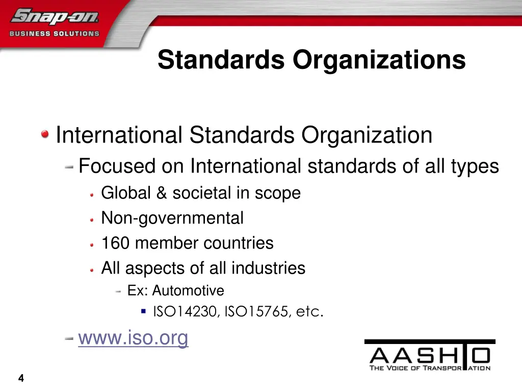 standards organizations 1