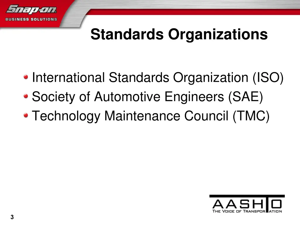 standards organizations