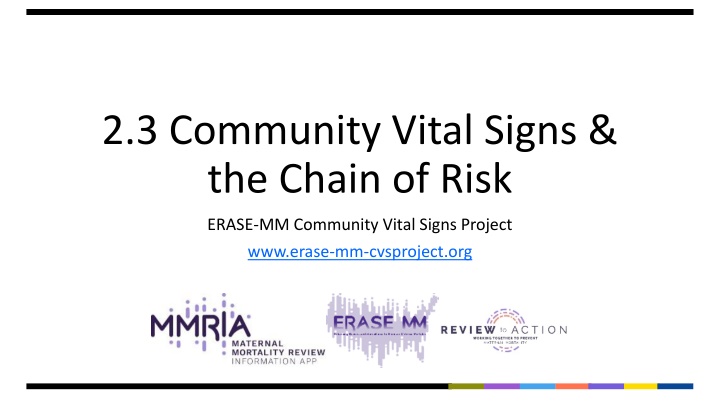 2 3 community vital signs the chain of risk