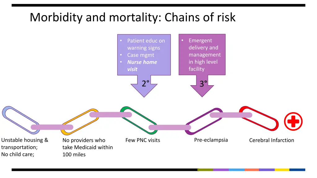 morbidity and mortality chains of risk 11