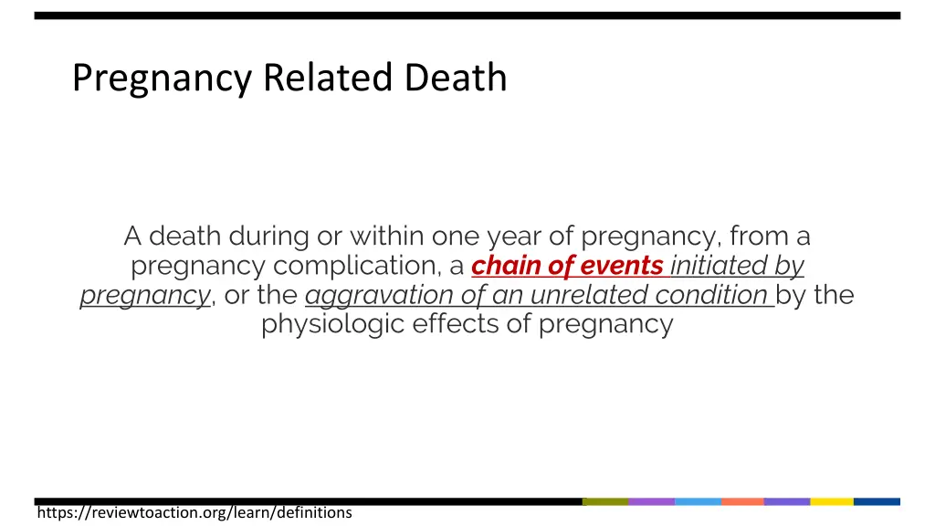 pregnancy related death