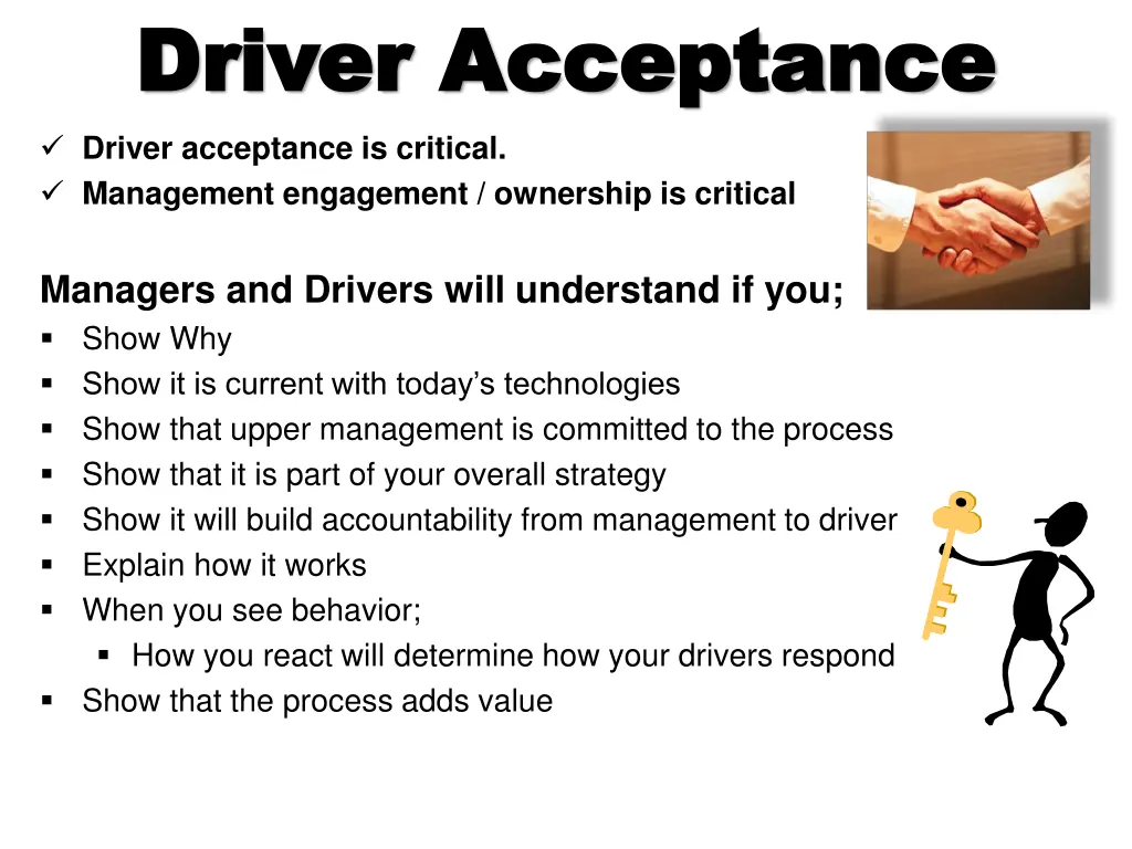 driver acceptance driver acceptance driver