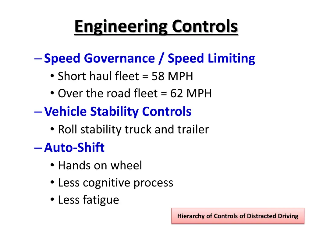 engineering controls