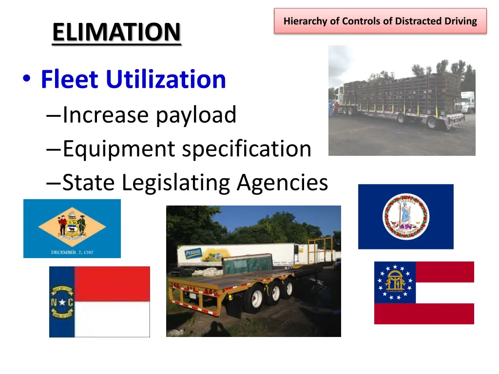 hierarchy of controls of distracted driving