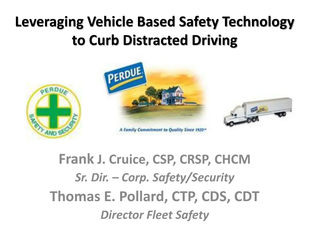 leveraging vehicle based safety technology