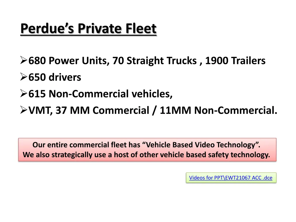 perdue s private fleet