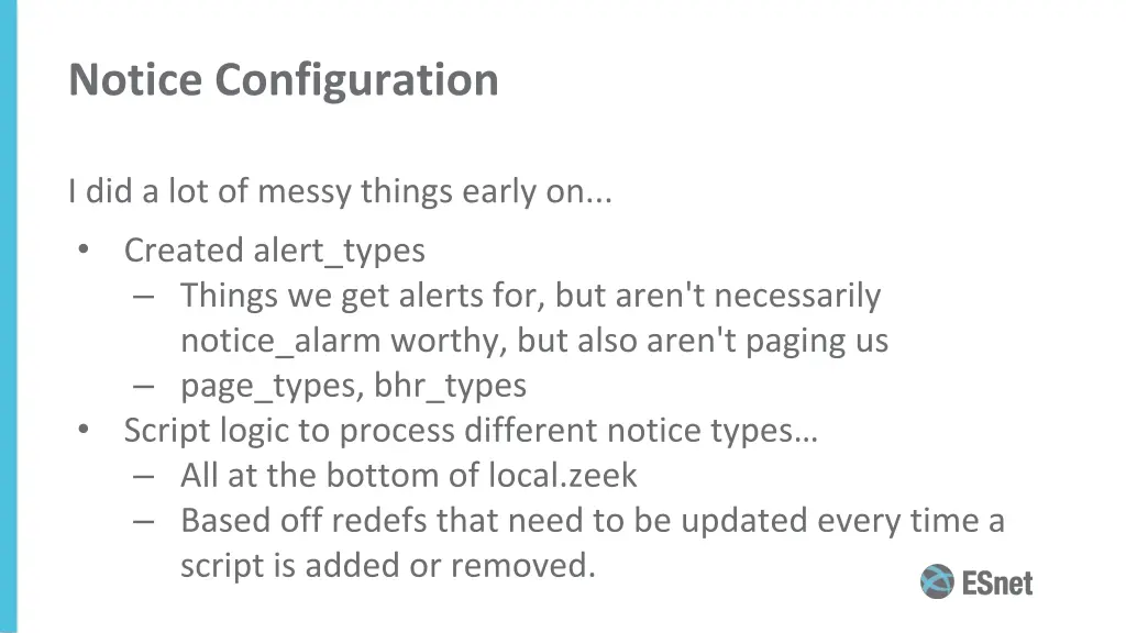 notice configuration