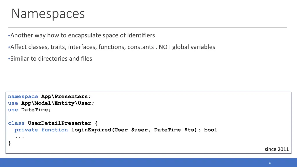 namespaces