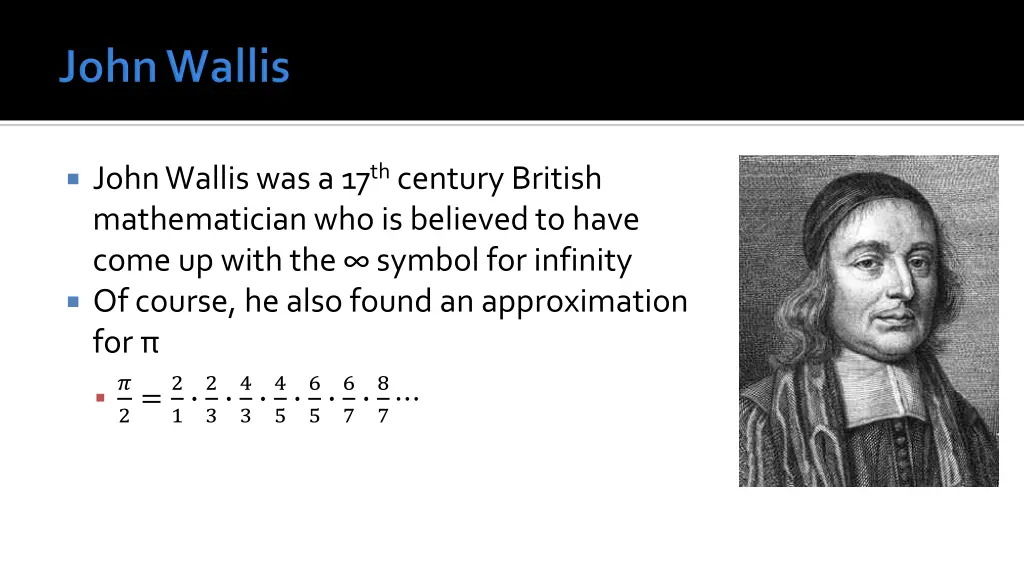 john wallis was a 17 th century british