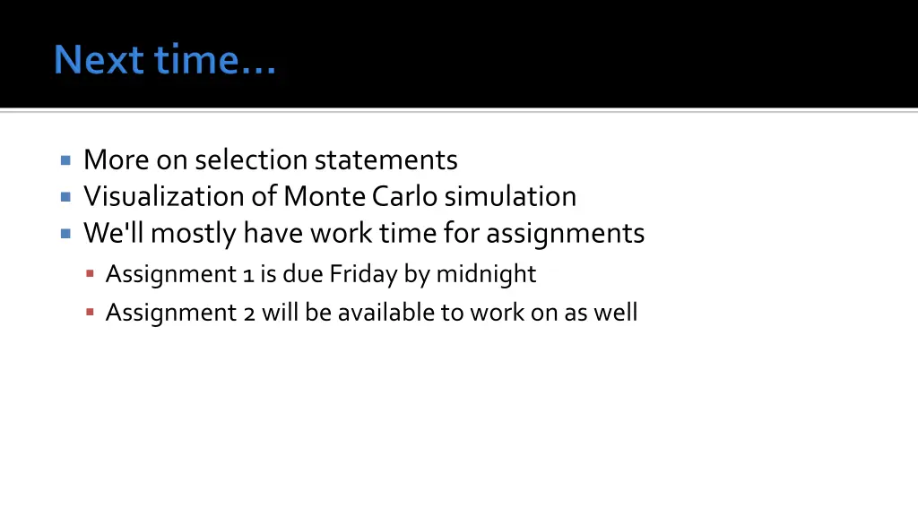 more on selection statements visualization