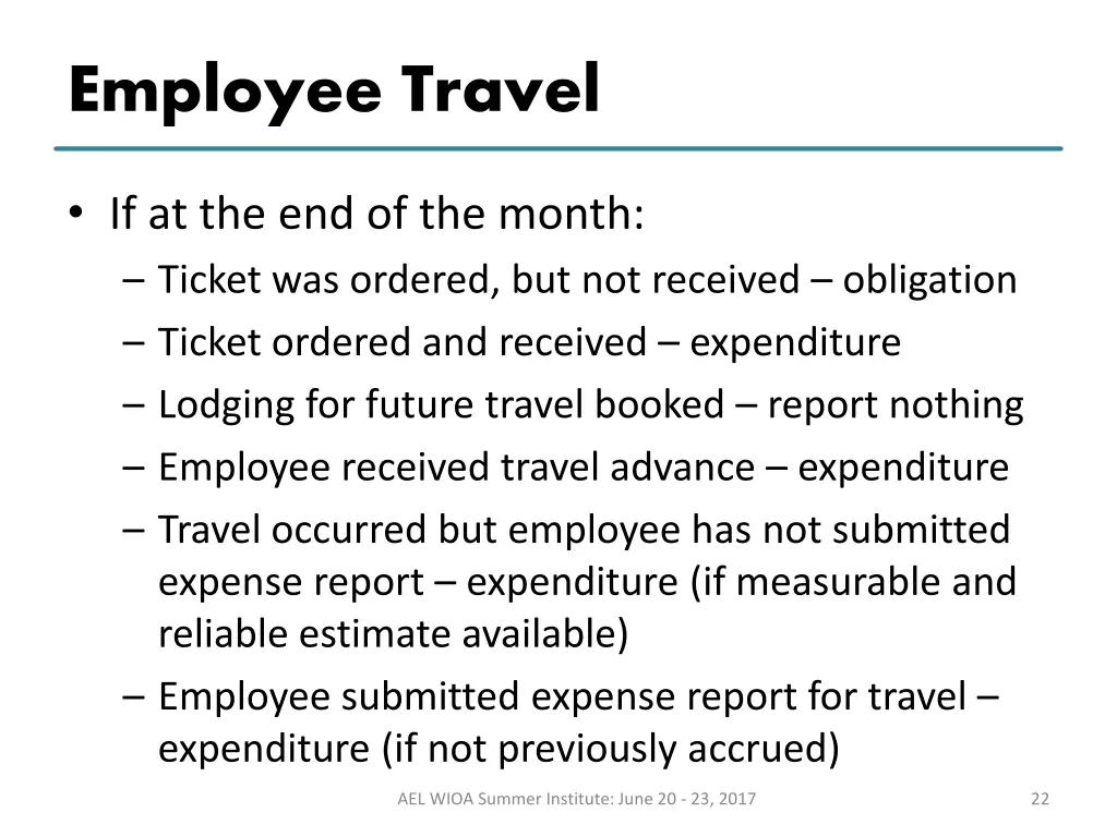 employee travel