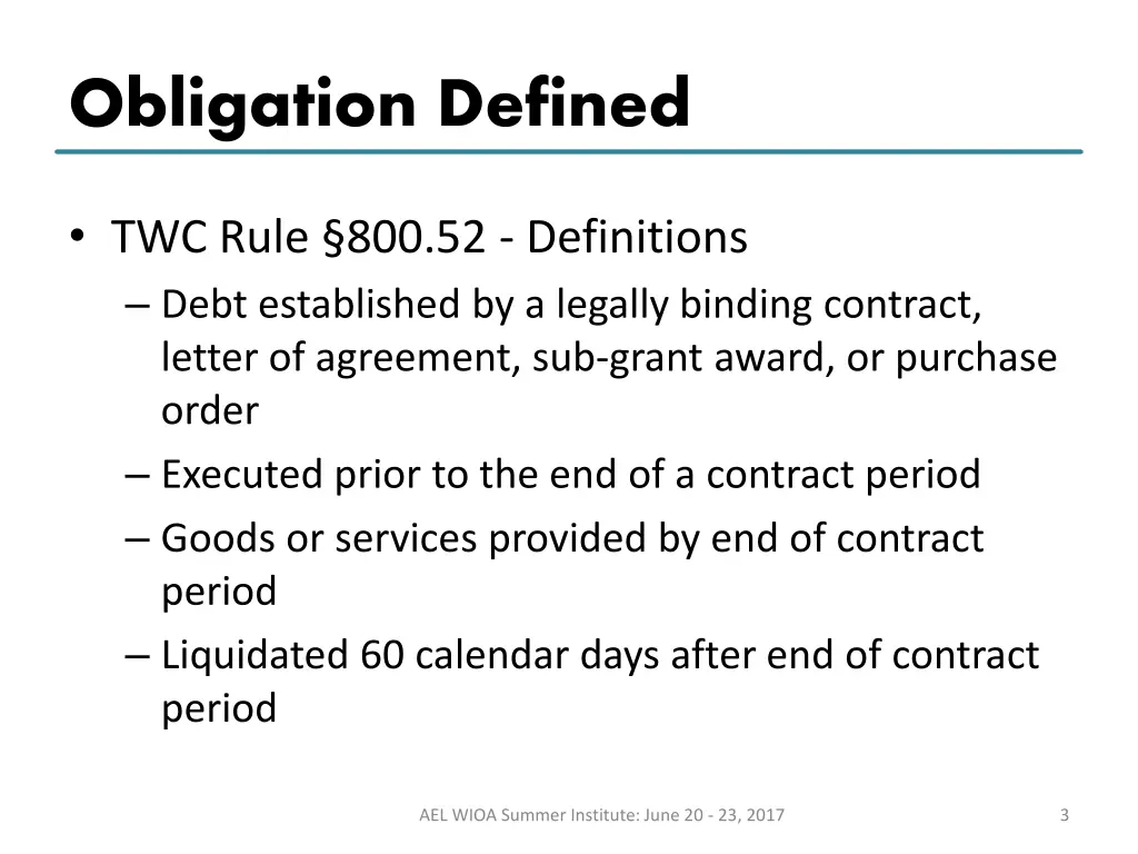 obligation defined