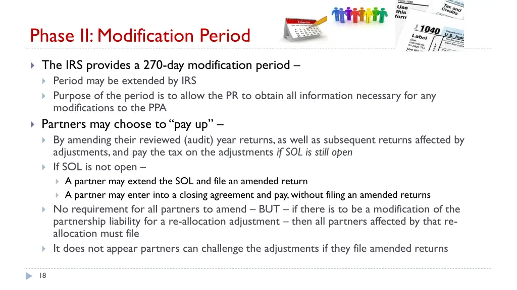 phase ii modification period