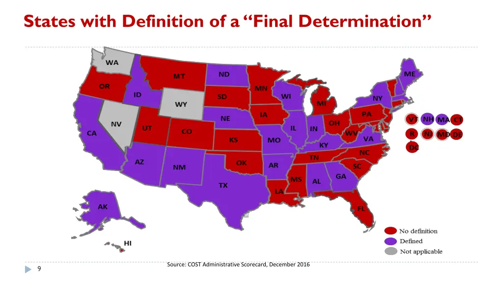 states with definition of a final determination