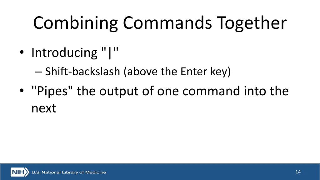 combining commands together