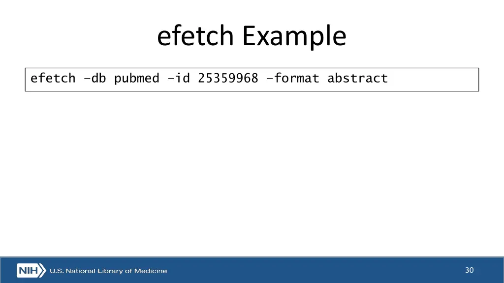 efetch example