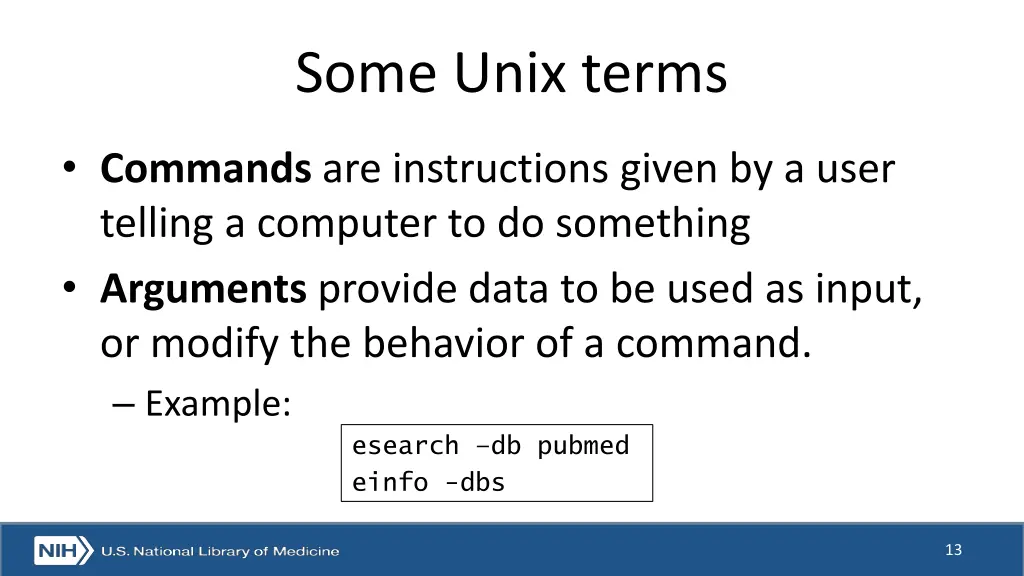 some unix terms