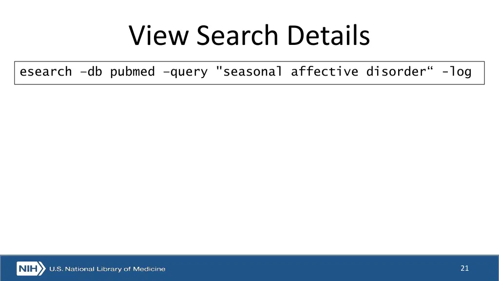 view search details