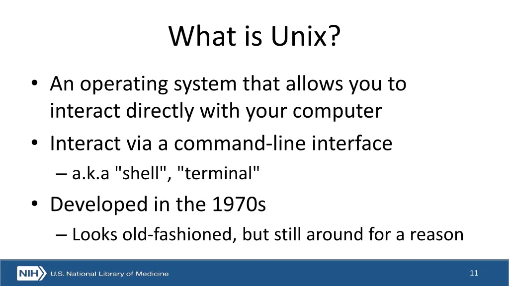 what is unix