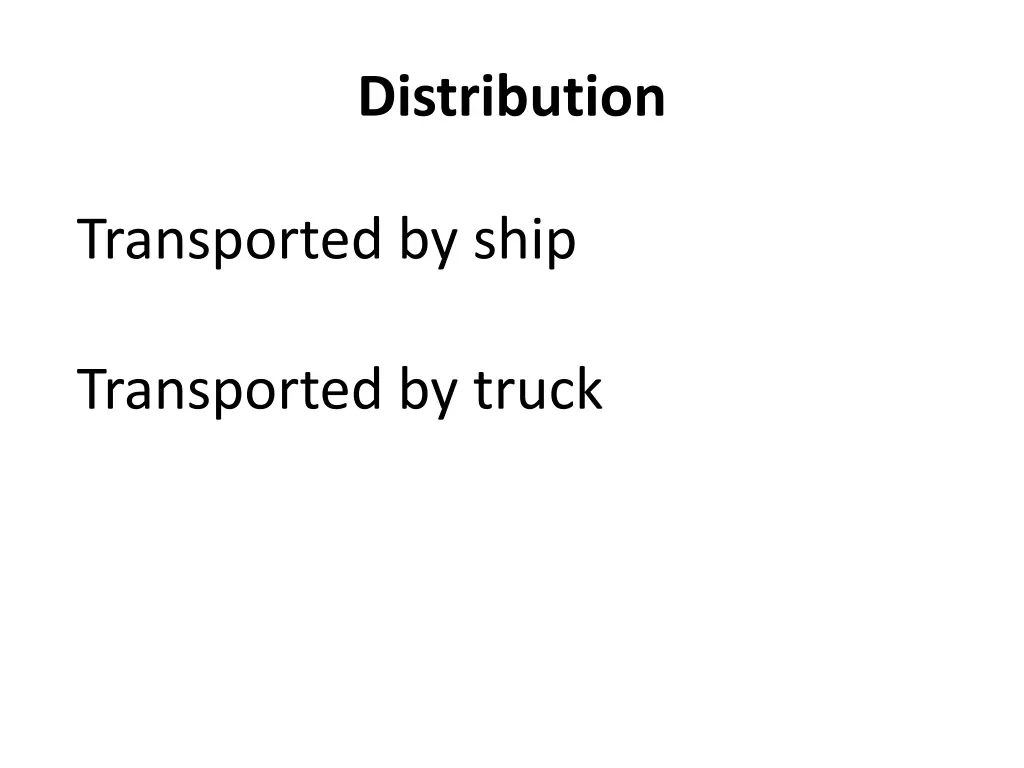 distribution