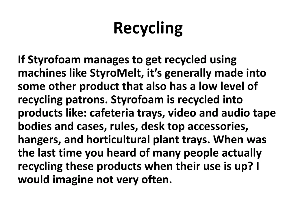 recycling