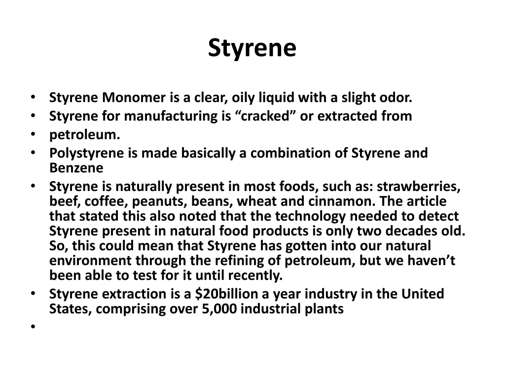 styrene