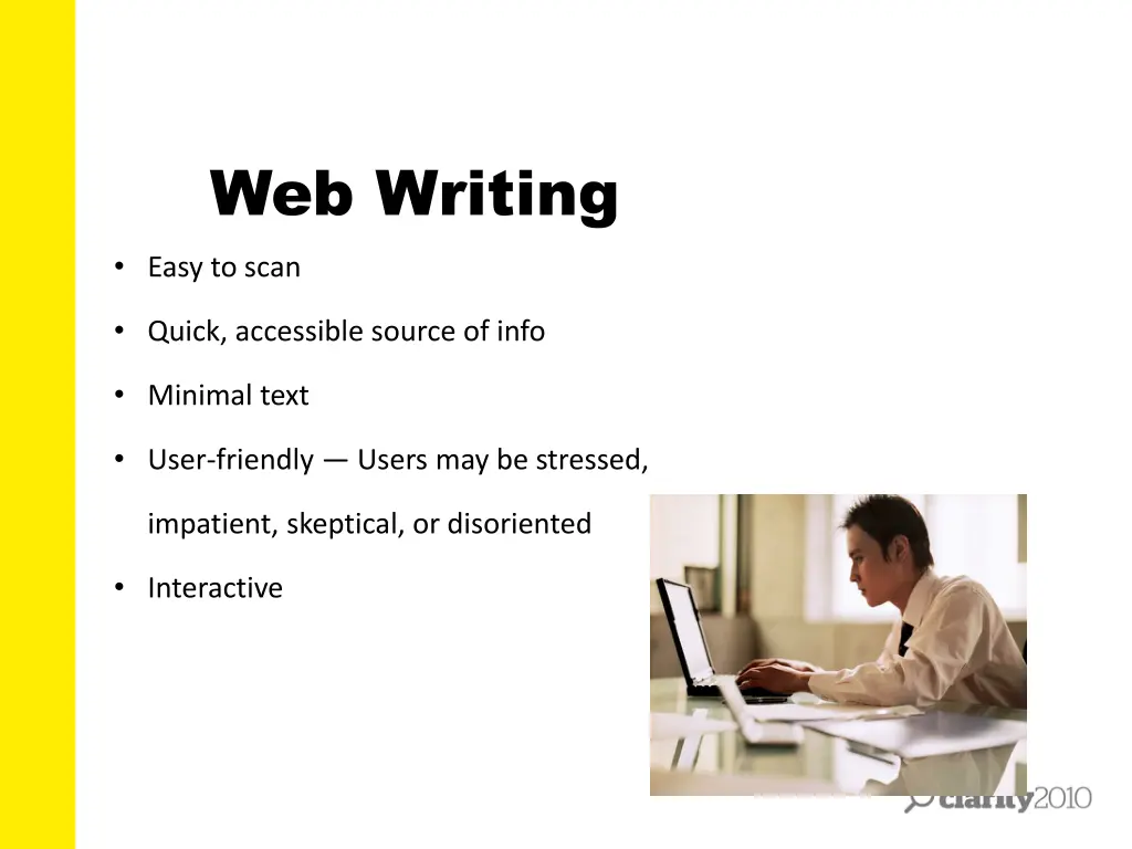 web writing easy to scan