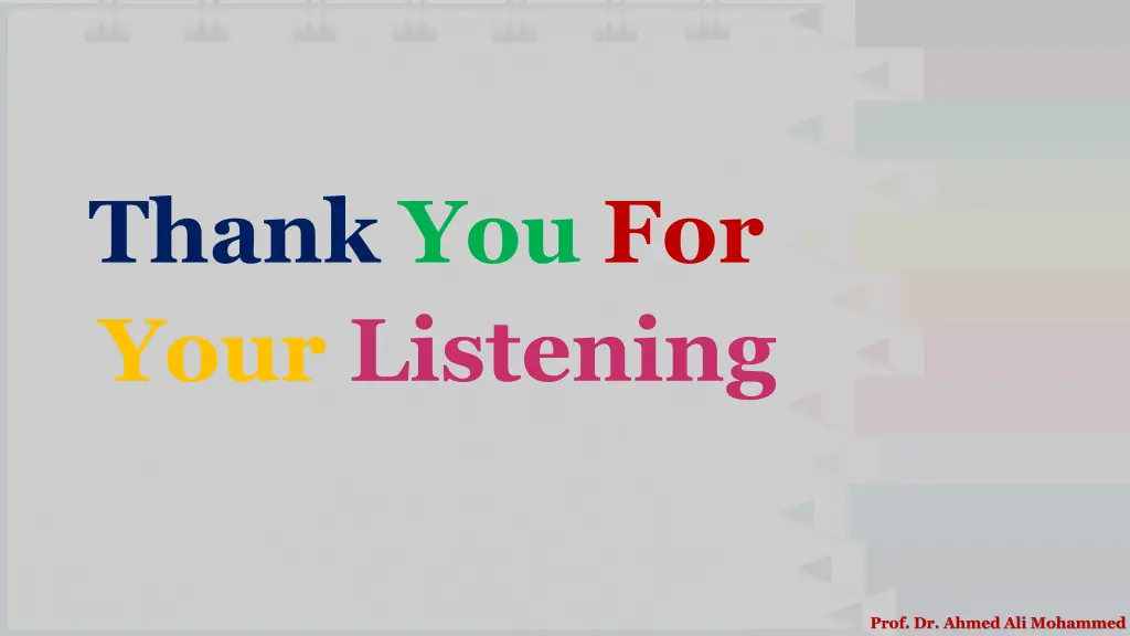 thank you for your listening