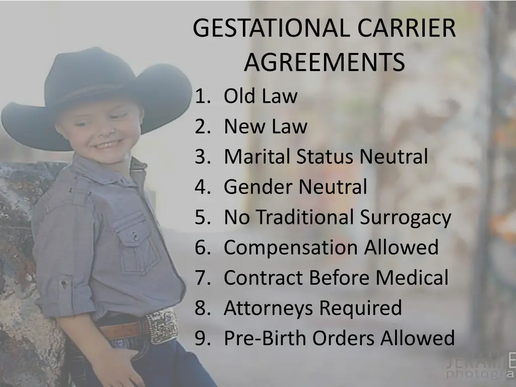 gestational carrier agreements