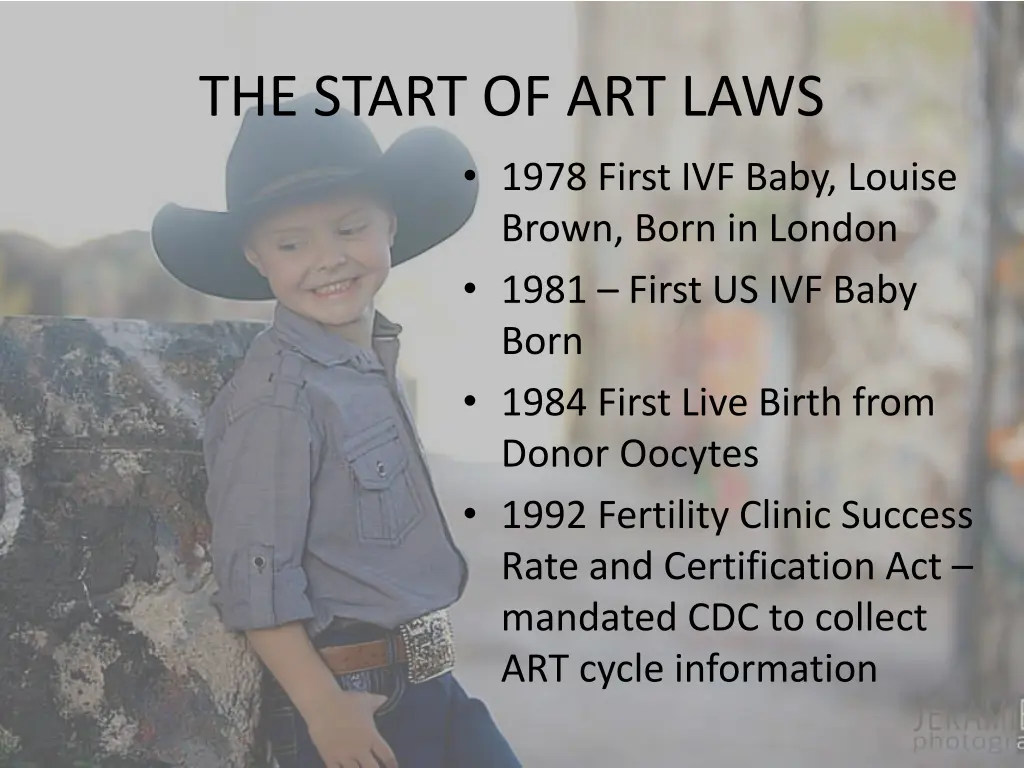 the start of art laws 1978 first ivf baby louise