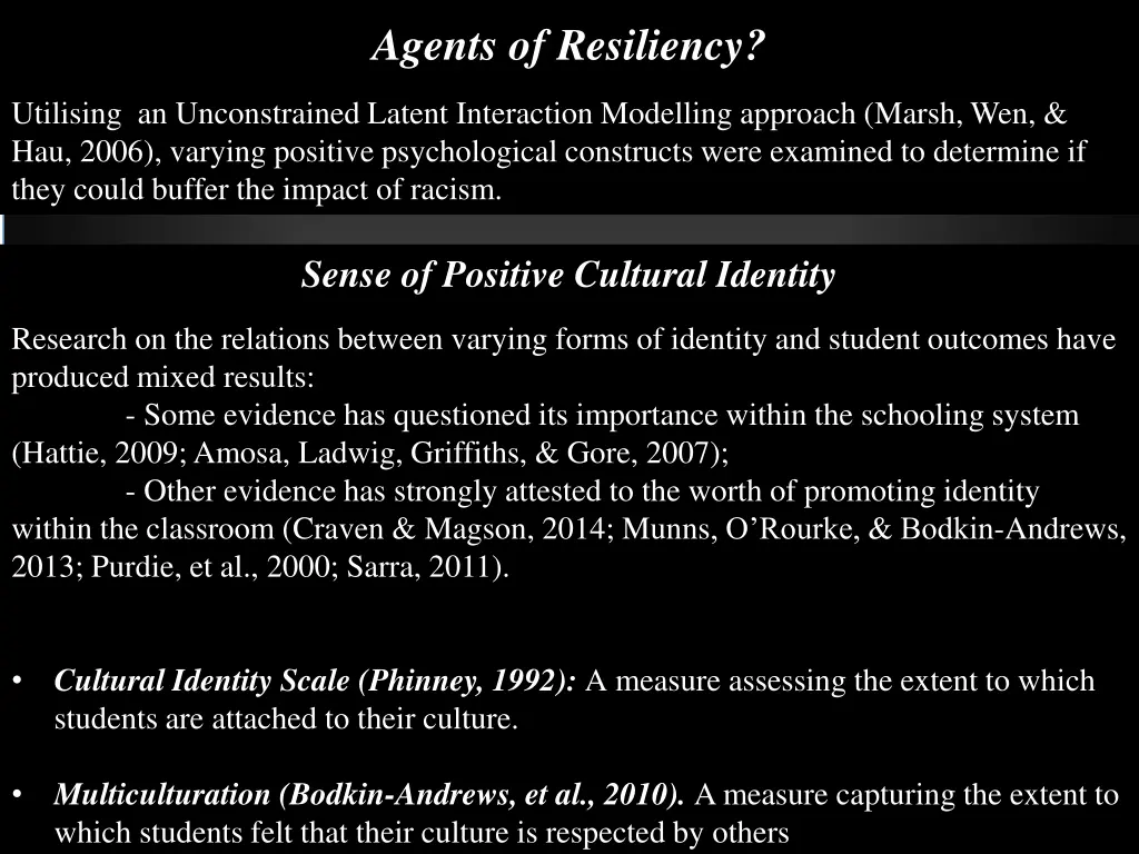 agents of resiliency